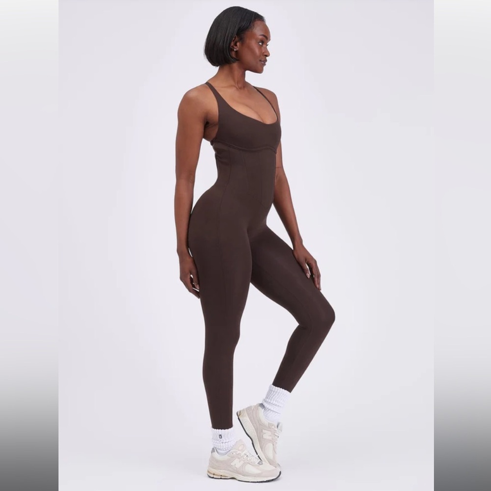 BLACK Buff Bunny Corset Body suit read caption